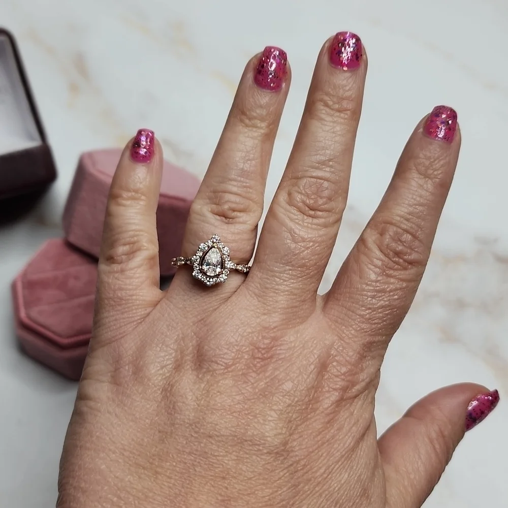 Zac Posen 1 Ct. Tw. Diamond Engagement Ring 14K Rose Gold